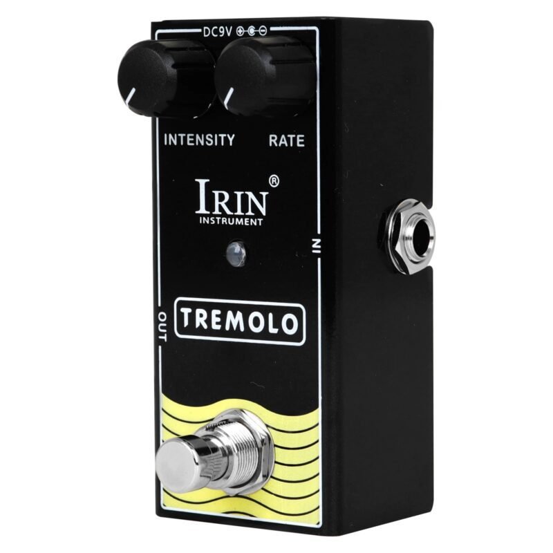 Pedal de Efeito de Guitarra IRIN Elétrico Pedal de Efeito de Tremolo Pedal Bypass Verdadeiro Mini Pedal Único